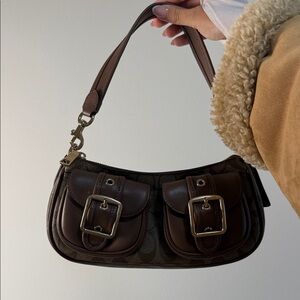Coach Brown Leather Shoulder Bag